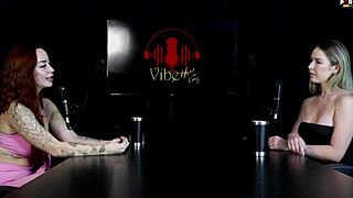 I watch Milena Moreau in her naughty putaria-filled interview on Porn Cast Brazil - part 2 on sheer red