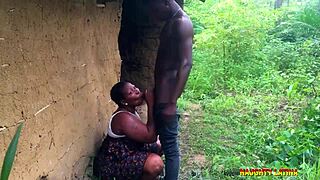 Damn, soft tits BBW Patricia takes stepbrother's big cock rough doggystyle in grandma's outdoor house!