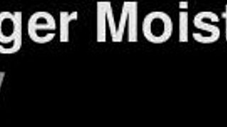 Ginger mother bounces bottle in pink lace for comedy fun