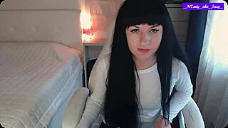 Oh, watch me, Mlady Jessy, strip tease on the chair, caress my clit, vibe my pussy, and wiggle my ass.