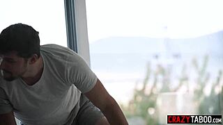 dirty milf's big ass bounces after footjob leads to rough monster cock pounding