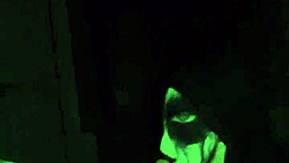 Blowjob wet sloppy nasty head in mask with bbw milf deepthroat interracial