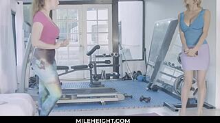 Athletic Blonde Cougar Alexis Fawx Buys Flexible Trainer Lena Paul's Wet Pussy for Intense Licking Session