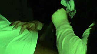 Blowjob wet sloppy nasty head in mask with bbw milf deepthroat interracial