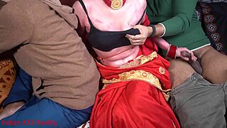 Indian desi stepmom engages in dirty talk during hindi xxx encounter with mommy role