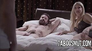 Step-Parents Lure Petite Stepdaughter Into Taboo Threesome Sex