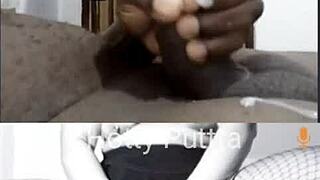 webcam latina milf shaved pussy dildo fucked with massive cum tribute