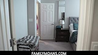 skinny taboo teen milf tempts stepdad's cock to pounding orgasm in pov creampie