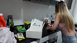 Stepson Assfucks Stepmom On Birthday Doggystyle