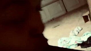 Brown Latina Slurps Sloppy on Thick Black Cock