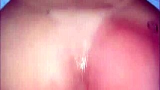 milf latina's first anal plug creampie deep in her tight asshole bed shaking