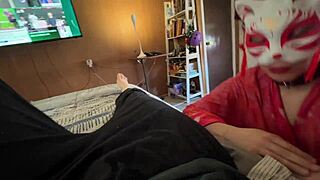 Domesticated fat housewife assfucked to squirting orgasm with strapon