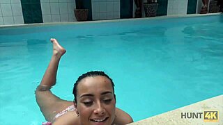 Hunt4k: Brunette teen takes mature lover's cash for hidden cam blowjob ride