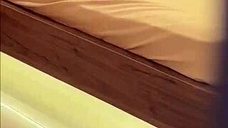 whoa, caught my thick stepmom burning hot draining my load in her room