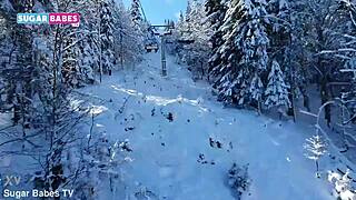 Sugarbabestv Midget Milf Sucks Monster Cock On Ski Holiday