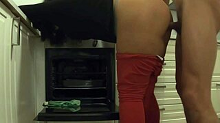 gf's madrastra lets me fuck her ass while cleaning kitchen