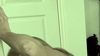 granny's huge tits bounce in doggy toilet fuck with student