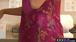 Perverted Big Dick Chokes Hot Asian Milf Masseuse Throat