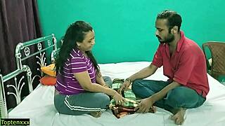 young sales boy bends bhabhi over for creampie doggystyle 😈💦