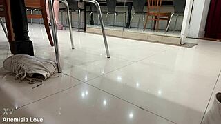 italian milf artemisia love strips in sexy high heels slowly