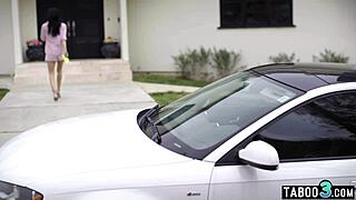 Angry Reagan Foxx Licked by Stepdaughter's Petite Asian Girlfriend