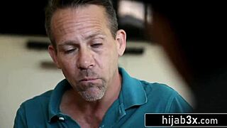 hijab ebony teen bareback fucks old american for citizenship papers