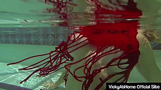 Busty Vicky Vette Fingers Big Clit Pussy Then Toys Horny Hole Poolside