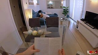 stepmom stuck on couch takes stepson's rough anal creampie pounding