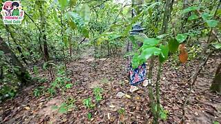 Thai Teen Princess Lost in Forest Gets So Horny She Licks and Fucks Outdoors Passionately