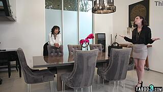 Lesbian Milf Casey Calver Convinces Ebony Gf Ravyn Alexa