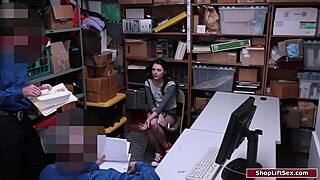 Officers Pound Shoplifter's Tight Pussy In Turns