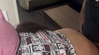 Halloween Party Break For Ebony Milf Creampie Foreplay