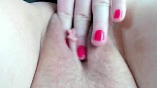 Chubby milf cums hard from intense pussy licking closeup