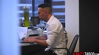 Blindfolded Sasha Rose Deepthroats Then Takes Milf's Deep Anal Pounding