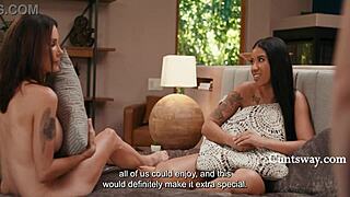 Step moms' birthday bash turns into wild foursome cuntsway!