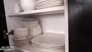 curvy tattooed kymber leigh bangs stepson on fourth of july