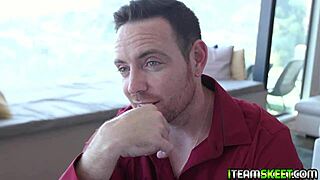 kate bloom moans as mature cock stretches her tight pussy doggystyle