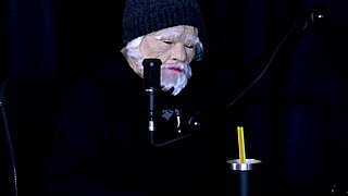 Tifany Rocha's wild swingers interview with vovo moai on sheer red lingerie