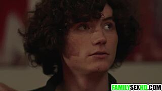 stepmom and aunt beg young stud to breed them hard