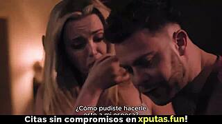 Blonde brunette milfs threesome taboo sex with family sub