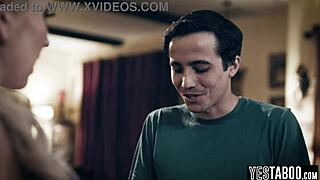 hey young stepson and stepdad chill with curvy mature stepmom vibes