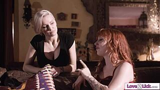 With STEPMOM BLINDFOLDED I Secretly LICK Her PUSSY!