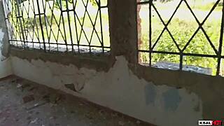 KSAL HOT INVADES ABANDONED HOUSE FUCKS BIG COCK ON PORCH AND KITCHEN!