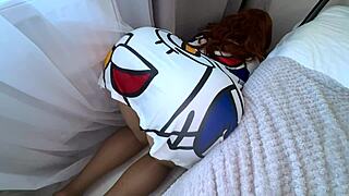 Stuck Stepmom Under Bed Fucked by Step Son's Cock