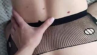 i pound her fat ass while sucking his throbbing cock