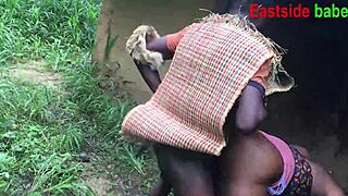 african forest queen teases hunter's outdoor pounding temptation