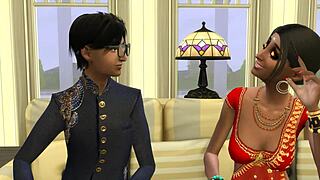 印度继母公司按摩处男继子大屌 爽到中出