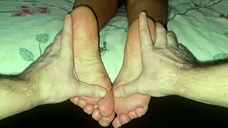 stepmom's feet get oiled massage turning taboo real quick