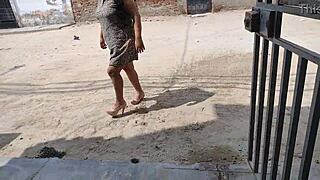 neighbors have no clue i'm filming homemade skirt flashing fuck