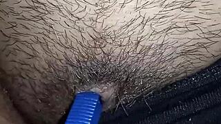 curvy european milf explores her big pussy solo